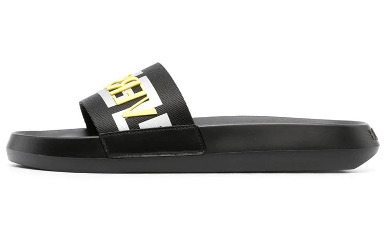 Versace Poly Slide 'Toe Reveal - Black' 1008732-1A05627_2B060