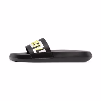 Versace Poly Slide 'Toe Reveal - Black'