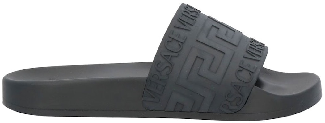 Versace Pool Slide 'La Greca - Black' 1006272-1A04264-1B000 Buy Versace Pool Slide 'La Greca - Black' 1006272-1A04264-1B000