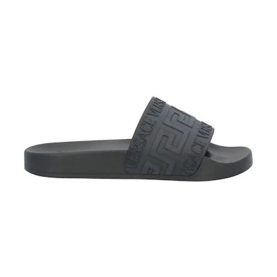 Versace Pool Slide 'La Greca - Black'