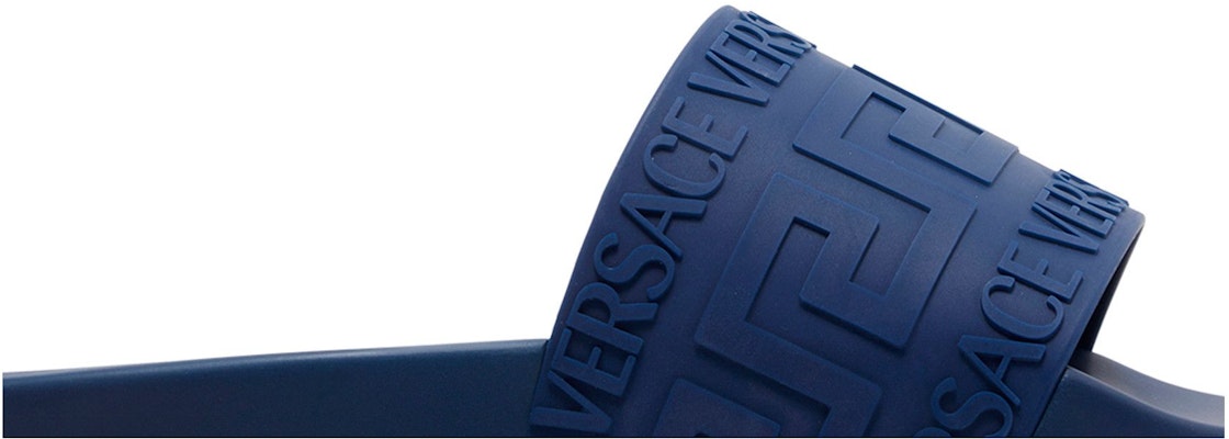 Versace Sandal Kolam 'La Greca - Biru Navy' 1006272-1A04264-1UC70 Order Versace Sandal Kolam 'La Greca - Biru Navy' 1006272-1A04264-1UC70