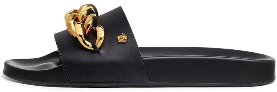 ヴェルサーチ メデューサ チェーン プールスライド (黒) DSU8463-DV46G-KVO41 Buy ヴェルサーチ メデューサ チェーン プールスライド (黒) DSU8463-DV46G-KVO41