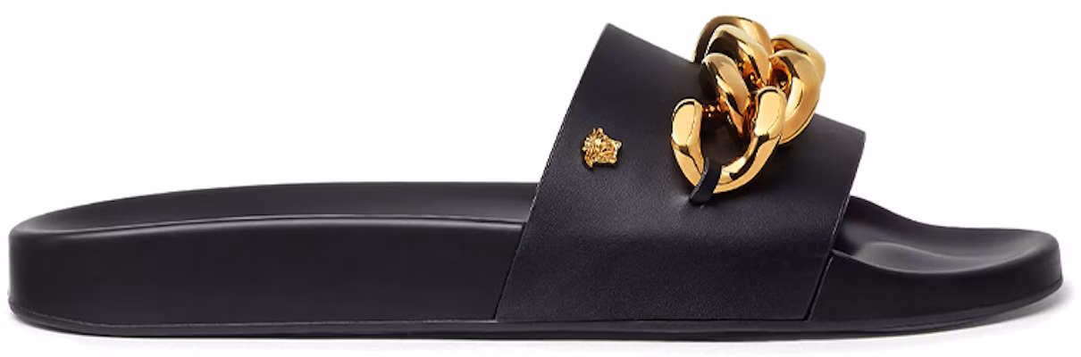 Versace Sandal Kolam 'Rantai Medusa - Hitam' DSU8463-DV46G-KVO41 Order Versace Sandal Kolam 'Rantai Medusa - Hitam' DSU8463-DV46G-KVO41