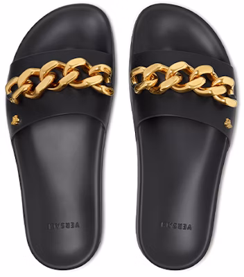 Versace Sandal Kolam 'Rantai Medusa - Hitam' DSU8463-DV46G-KVO41 Lookbook Versace Sandal Kolam 'Rantai Medusa - Hitam' DSU8463-DV46G-KVO41