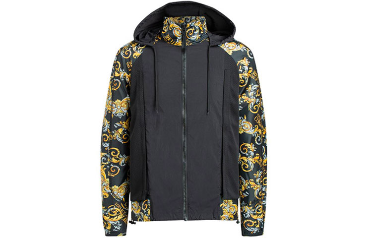 Versace Printed Casual Long-Sleeve Sweatshirt Black C1GZA914-25131-899