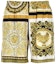 Buy VERSACE 印花拼色真絲男士短褲 黃色 A840971-F00719-5N030
