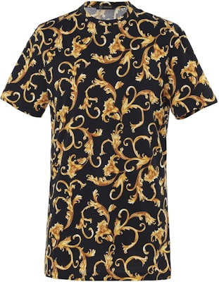 ヴェルサーチ プリント クルーネック 半袖 Tシャツ ブラック ファッションTシャツ A89503S-1F01778-5B090 Buy ヴェルサーチ プリント クルーネック 半袖 Tシャツ ブラック ファッションTシャツ A89503S-1F01778-5B090