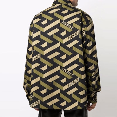 VERSACE Baju Gabardine Lengan Panjang Cetakan Khaki 10022031-A01679-5B160 Purchase VERSACE Baju Gabardine Lengan Panjang Cetakan Khaki 10022031-A01679-5B160