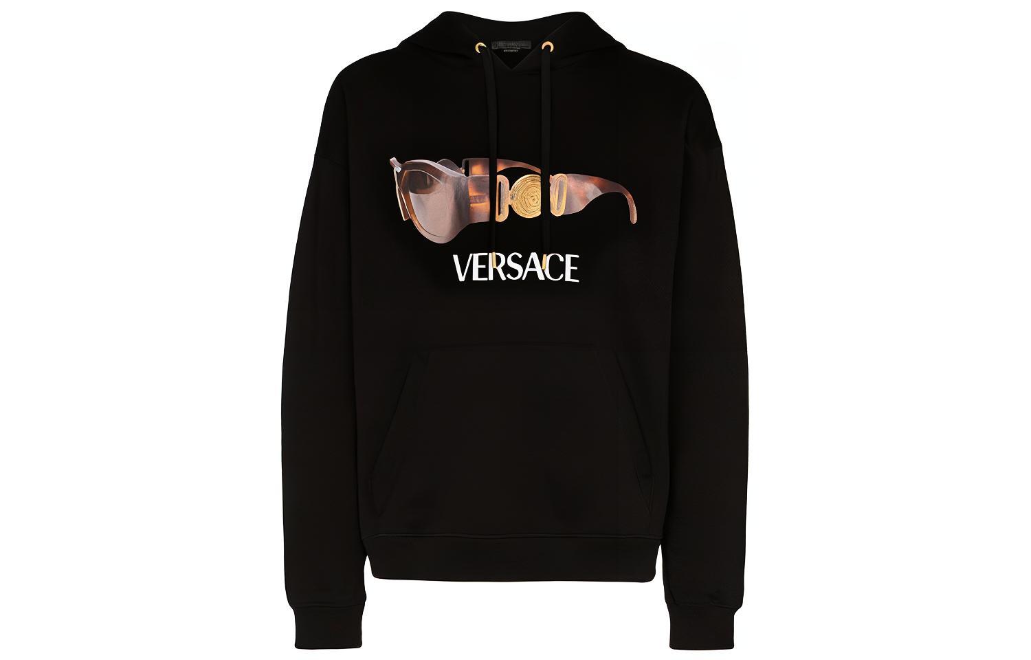 Versace Printed Hoodie Black Pullover A85319-A232781-A1008