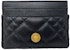 Versace Quilted Medusa Card Holder Black