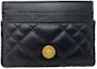 Buy Versace Quilted Medusa Card Holder Black