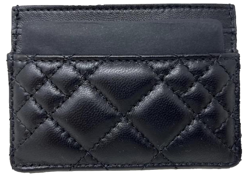 Order Dompet Kartu Versace Quilted Medusa Hitam