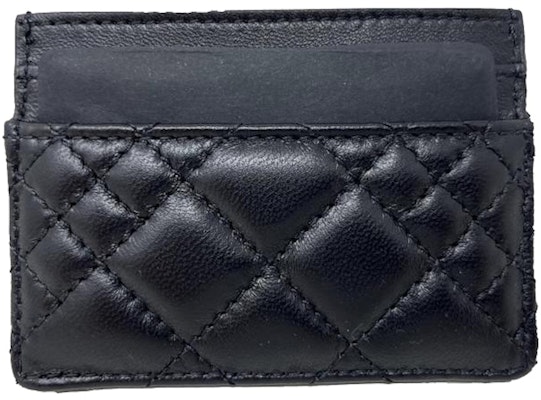 Versace Quilted Medusa Card Holder Black Order Versace Quilted Medusa Card Holder Black