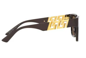 Lookbook Versace Rectangular Sunglasses Brown