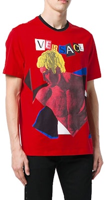 范思哲紅色美杜莎圖案T恤 A78908-A201952-A051 Purchase 范思哲紅色美杜莎圖案T恤 A78908-A201952-A051