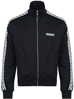 Versace Retro Stripe Zip Jacket Solid Color - Deep Blue 1002605-1A01898-1U610 Versace Retro Stripe Zip Jacket Solid Color - Deep Blue 1002605-1A01898-1U610