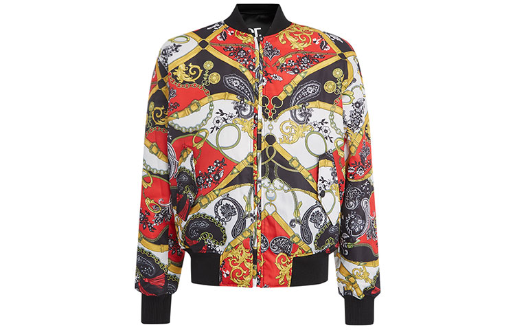 Versace Reversible Floral Print Long-Sleeve Zip Jacket Multicolor EC1GZA9-A7E25-134