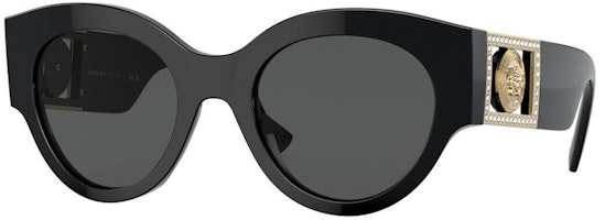 Versace Round Sunglasses Black (VE4438BF-GB1-87) Versace Round Sunglasses Black (VE4438BF-GB1-87)