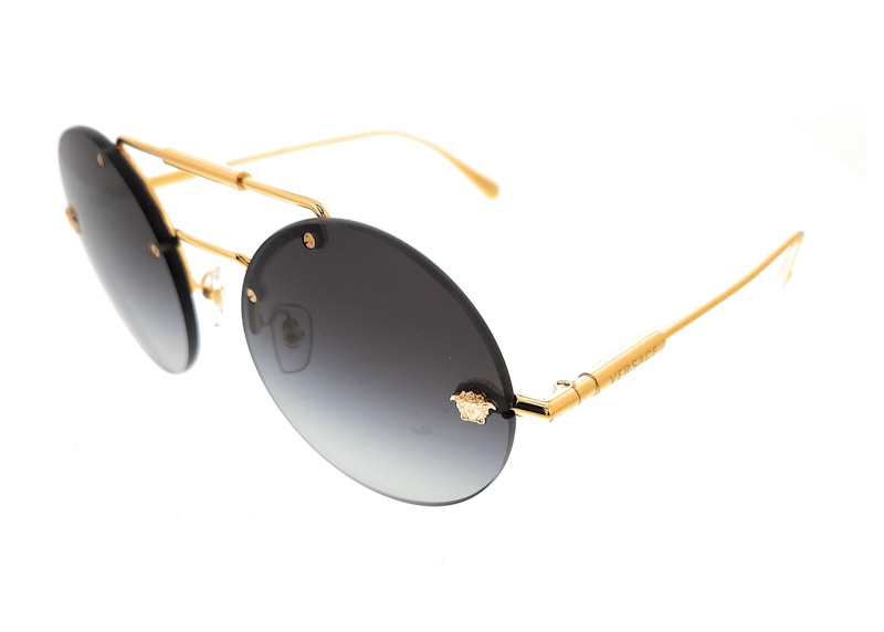 Versace Round Sunglasses Gold/Black VES111625