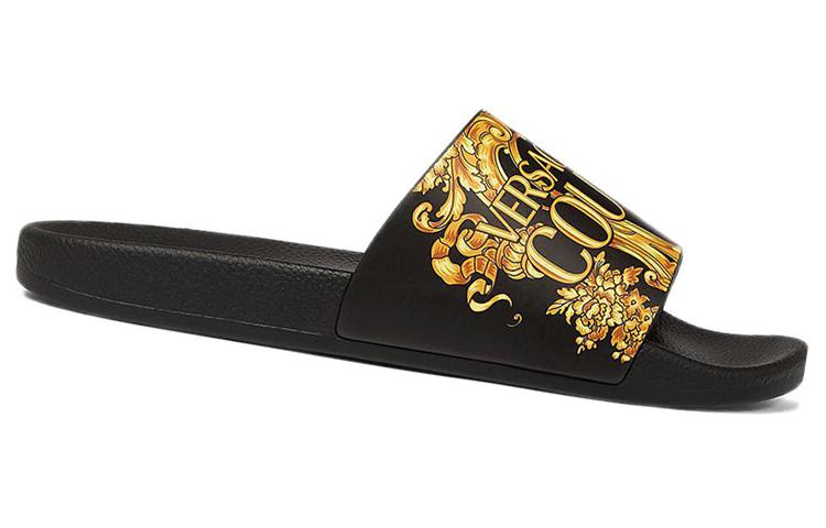 Versace Rubber Logo Print Slide 'Black' 圖 2