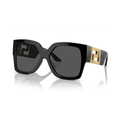 Versace Runway Rectangle Sunglasses Black (VE4402)
