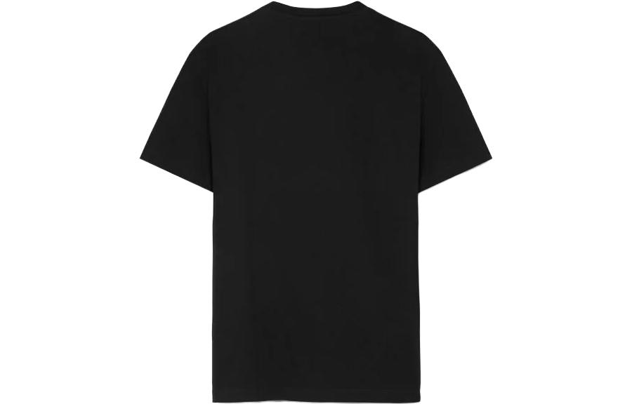 Lookbook 베르사체 SEASHELL BAROQUE SS23 로고 그래픽 티셔츠 블랙 티셔츠 1011049-1A08037-1B000