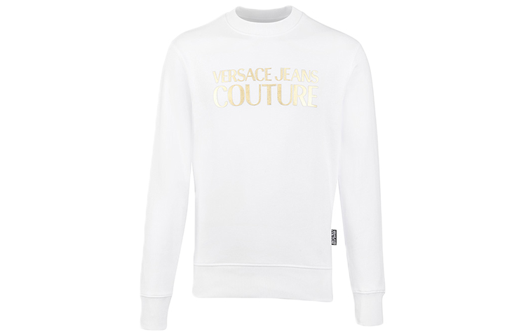 Versace Simple Long-Sleeve Sweatshirt White B7GZA7TQ-30318-K41