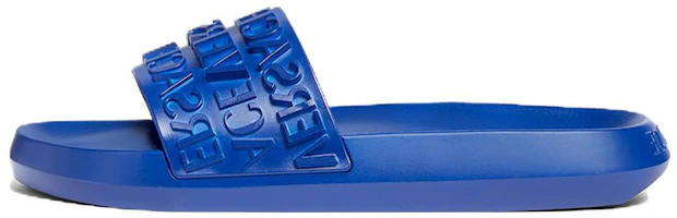 Versace Slide 'Allover Logo - Blue' 1008730-1A05628_1UE30 Versace Slide 'Allover Logo - Blue' 1008730-1A05628_1UE30