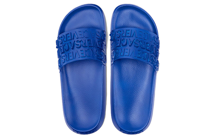 Versace Slide 'Allover Logo - Blue' 圖 2