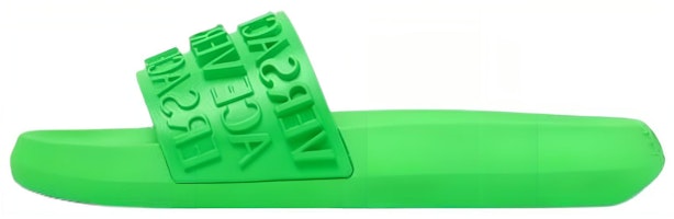 Versace Slide 'Allover Logo - Bright Green' 1008730-1A07015_1GE90 Versace Slide 'Allover Logo - Bright Green' 1008730-1A07015_1GE90