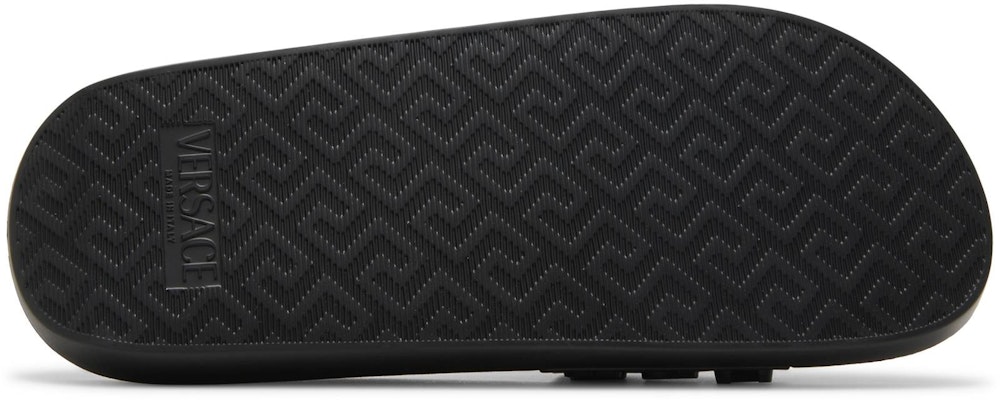 范思哲 黑色滿版Logo拖鞋 1008730-1A05628-1B000 Shop 范思哲 黑色滿版Logo拖鞋 1008730-1A05628-1B000