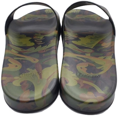 范思哲拖鞋“迷彩巴洛克印花 - 卡其色” DSU6516-1A00876-5K000 Shop 范思哲拖鞋“迷彩巴洛克印花 - 卡其色” DSU6516-1A00876-5K000