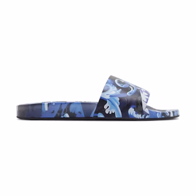 Versace Slide 'Baroccoflage Print - Blue'