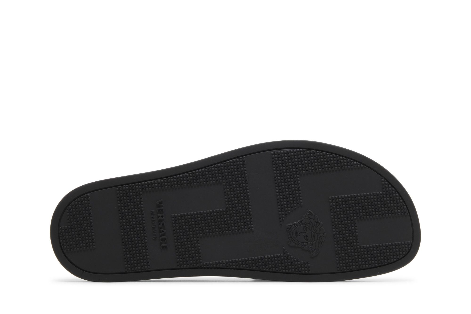 Shop VERSACE 范思哲 Baroccoflage 印花拖鞋 藍色