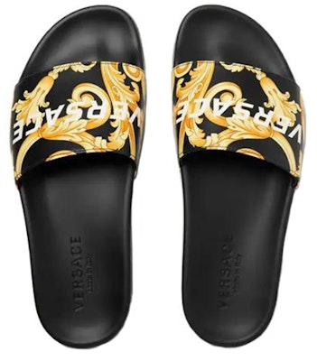 Versace Sandal Slide 'Cetakan Baroque' DSU6210-D4VG-DNW Lookbook Versace Sandal Slide 'Cetakan Baroque' DSU6210-D4VG-DNW
