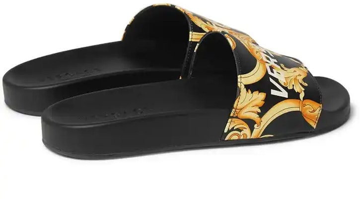 Versace Sandal Slide 'Cetakan Baroque' DSU6210-D4VG-DNW Shop Versace Sandal Slide 'Cetakan Baroque' DSU6210-D4VG-DNW