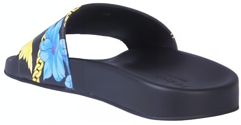 Versace Selipar 'Hitam Bunga' DSU6210-D35VG-DNMC Shop Versace Selipar 'Hitam Bunga' DSU6210-D35VG-DNMC