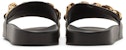 (Women)  Versace Slide 'Chain - Black'  DST578C-DV46GK-VO41