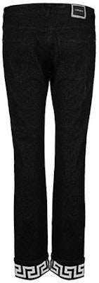 VERSACE Vaqueros Slim Fit Negro con Dobladillo Diseño Llave Griega A86056-1F00655-1D040 Lookbook VERSACE Vaqueros Slim Fit Negro con Dobladillo Diseño Llave Griega A86056-1F00655-1D040