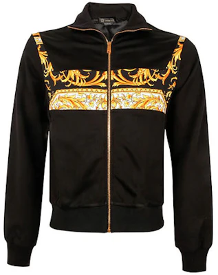 VERSACE Solid Black Casual Jacket A85348-A232536-A7900 Order VERSACE Solid Black Casual Jacket A85348-A232536-A7900