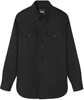 Versace Solid Black Single-Breasted Long Sleeve Jacket 1008738-1A10683-1B000 Versace Solid Black Single-Breasted Long Sleeve Jacket 1008738-1A10683-1B000