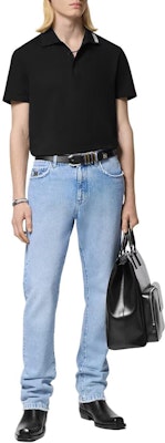 Versace Solid Color Polo Collar Short Sleeve Polo Shirt Men’s Black 1013906-1A11276-1B000 Lookbook Versace Solid Color Polo Collar Short Sleeve Polo Shirt Men’s Black 1013906-1A11276-1B000