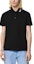 Shop Versace Solid Color Polo Collar Short Sleeve Polo Shirt Men’s Black 1013906-1A11276-1B000