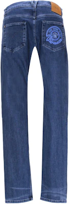 Versace Pantalones Vaqueros Azul Ajustados de Corte Slim y Talle Medio 1013886-1A09779-1D520 Lookbook Versace Pantalones Vaqueros Azul Ajustados de Corte Slim y Talle Medio 1013886-1A09779-1D520