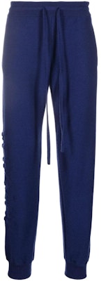 VERSACE Solid Drawstring Logo Tapered Casual Pants Blue 1001304A235893-1U600 Buy VERSACE Solid Drawstring Logo Tapered Casual Pants Blue 1001304A235893-1U600