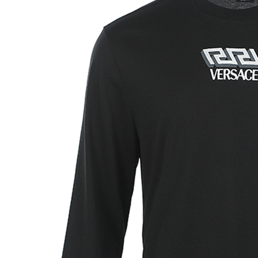 Details for ヴェルサーチ ソリッド 長袖 Tシャツ ブラック 1002740-1A01814-1B000
