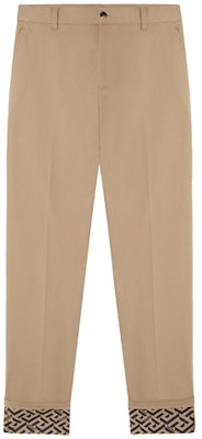 VERSACE Solid Loose-Fit Casual Wide-Leg Pants Khaki 1004049-1A02947-1K050 Order VERSACE Solid Loose-Fit Casual Wide-Leg Pants Khaki 1004049-1A02947-1K050