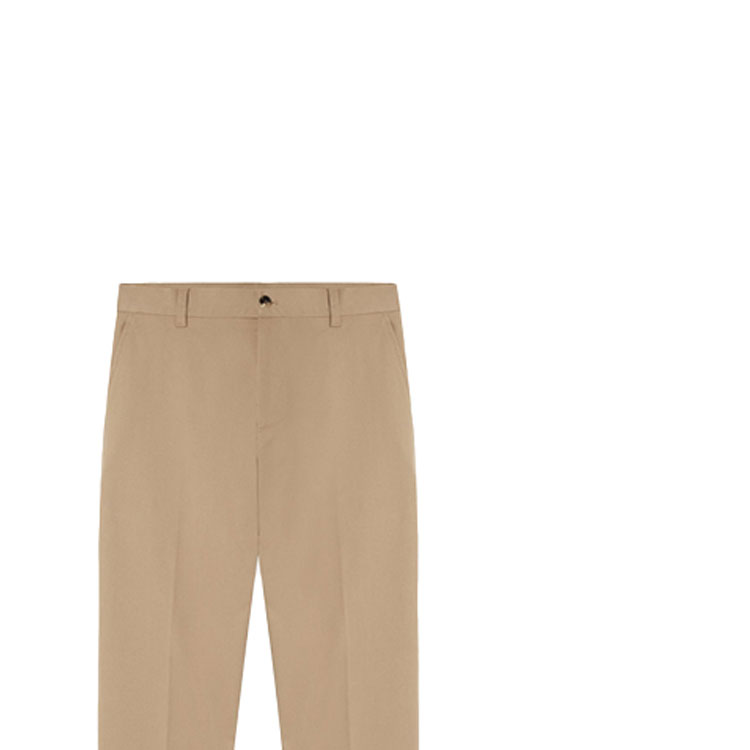 Details for VERSACE Solid Loose-Fit Casual Wide-Leg Pants Khaki 1004049-1A02947-1K050