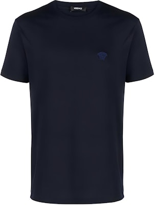 范思哲 男款純色深藍色圓領短袖T恤 1008481-1A08489-1UI20 Buy 范思哲 男款純色深藍色圓領短袖T恤 1008481-1A08489-1UI20