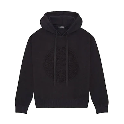Versace Solid Print Pullover Hoodie Black A87203-A235893-A1008